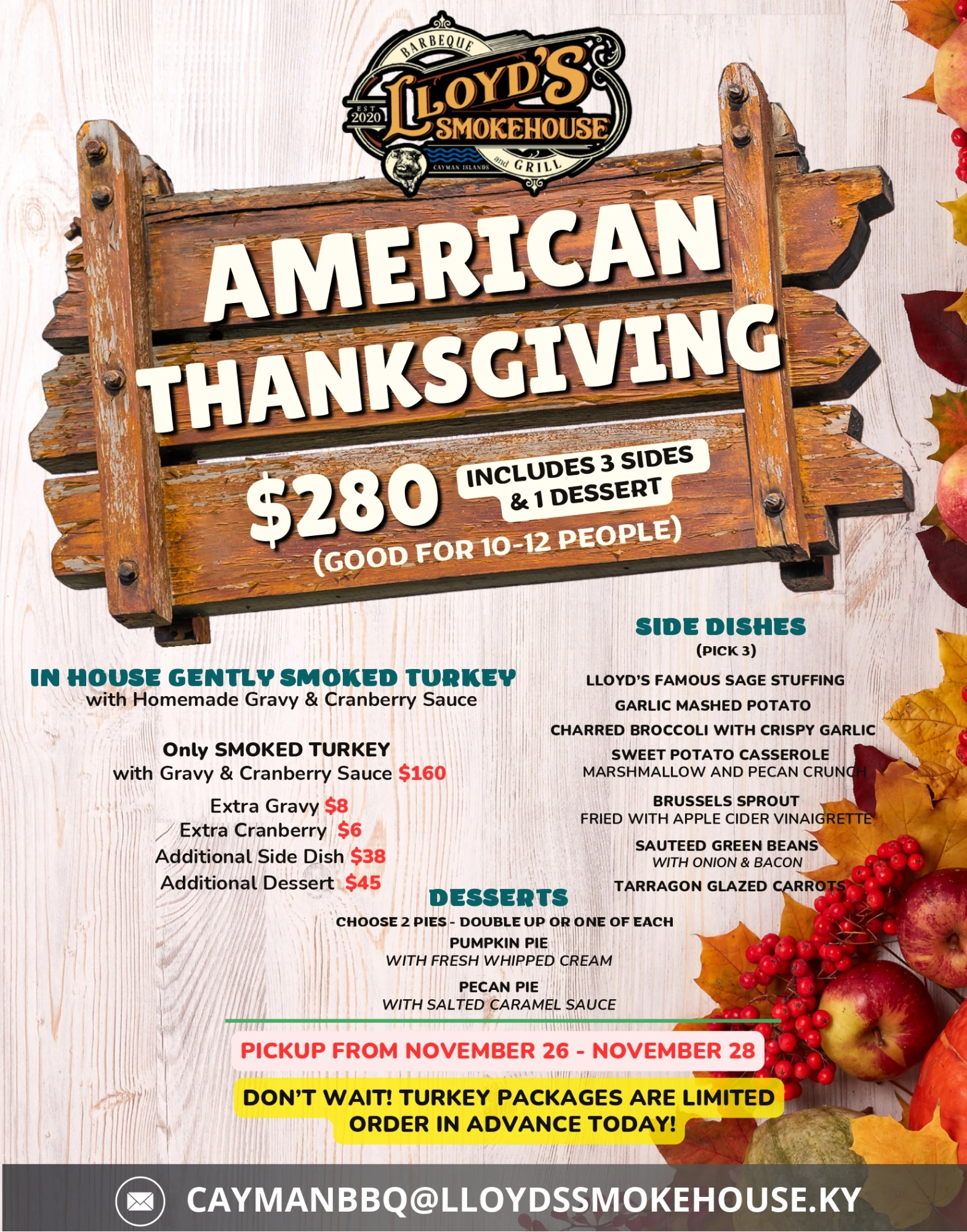 AMERICAN THANKSGIVING 2026